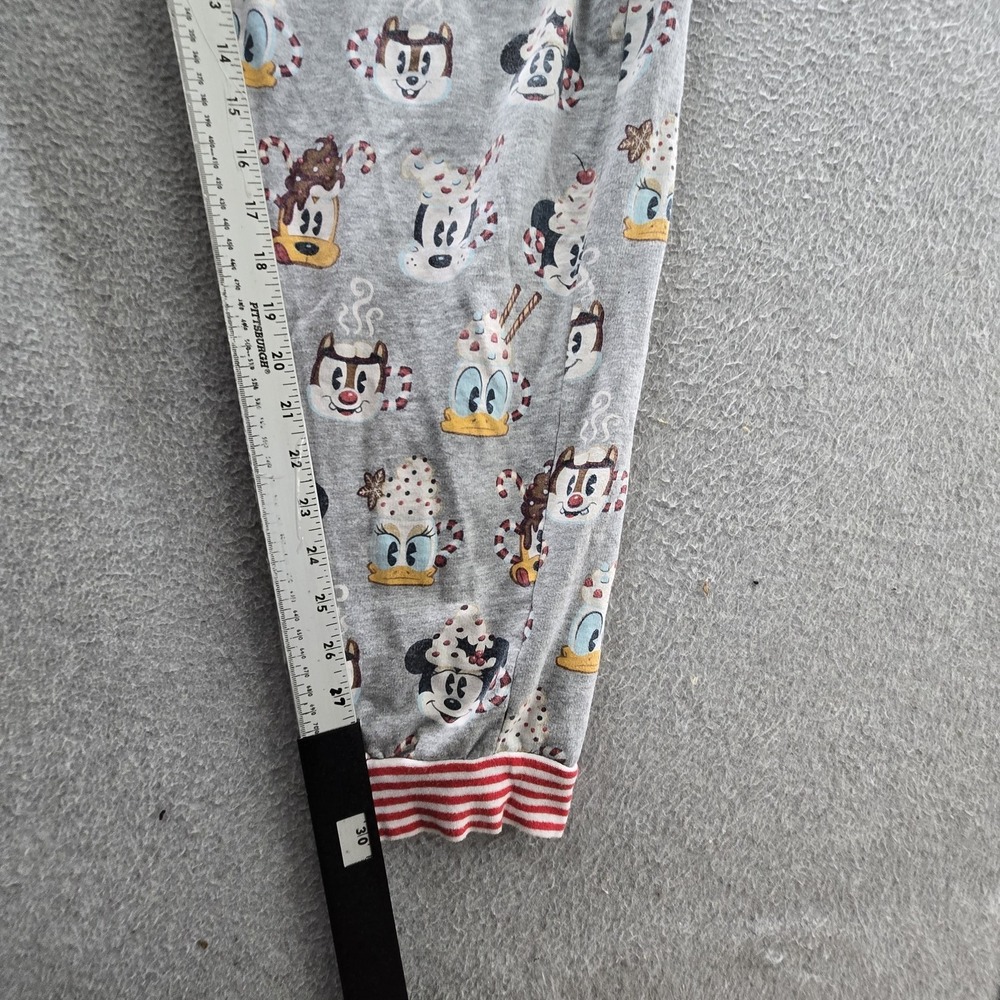 Disney Parks Men Sleepwear XL Gray One‎ Piece Pajamas Mickey Jumpsuit - Picture 10 of 15